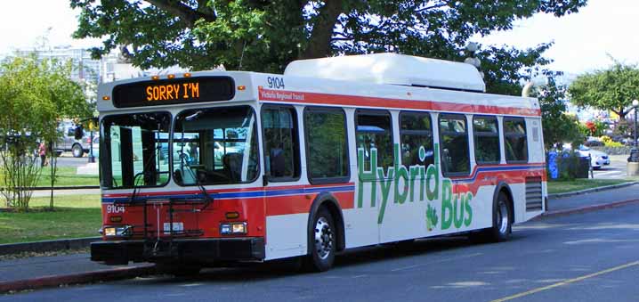 Victoria Regional Transit New Flyer DE40LF Hybrid 9104